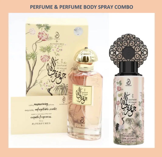 Jawharat Al Hayat by Le Arabiyat Perfume and Body Spray Duo